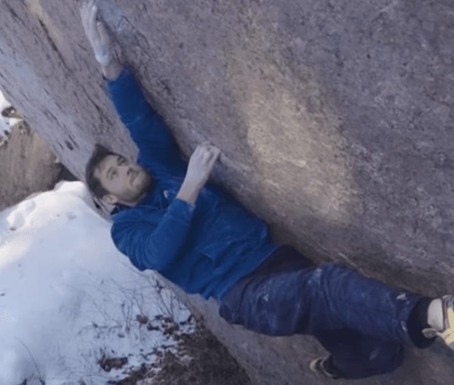 Nicolai Užnik working Burden of Dreams V17 in Finland