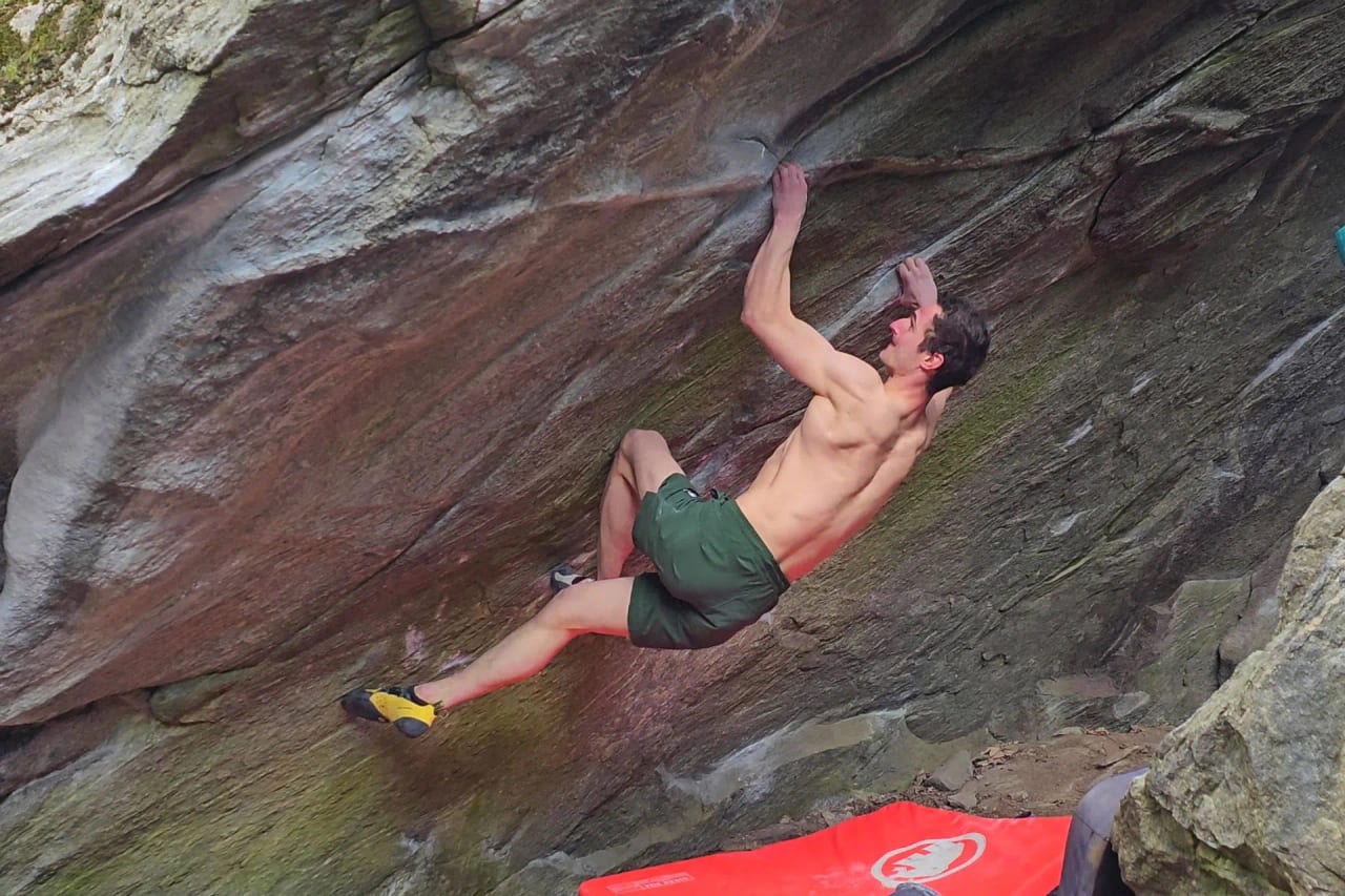 Adam Ondra flashing Emotional Landscapes 8C in Maltatal, Austria