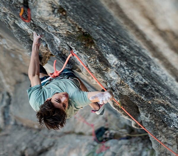 Gianluca Vighetti on Bombardino 9a+ near Arco