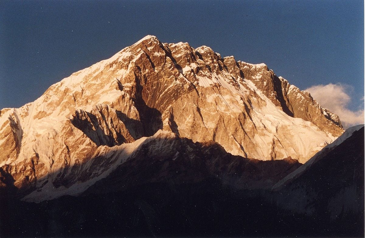 Nuptse in the Khumbu, part of Kristin Harila's 2026 Triple Crown push