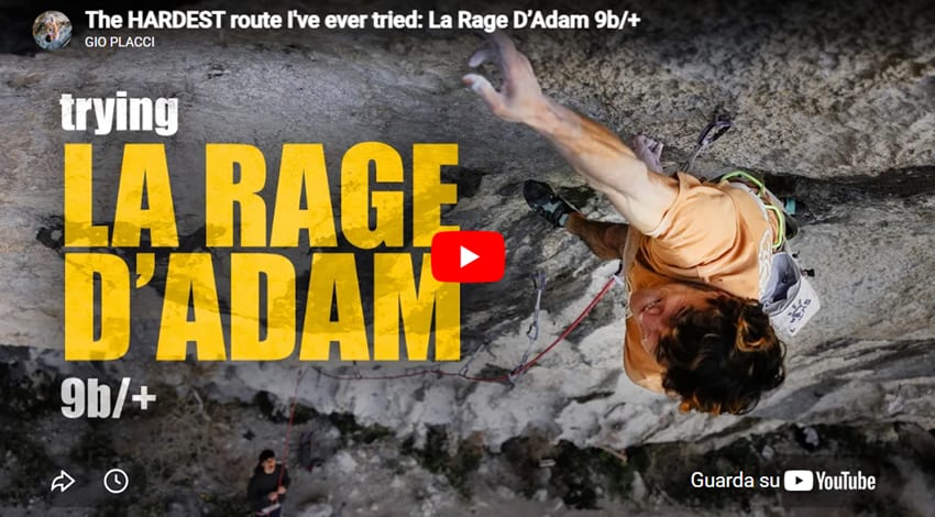 Giovanni Placci on La Rage d'Adam 9b/+ in Verdon