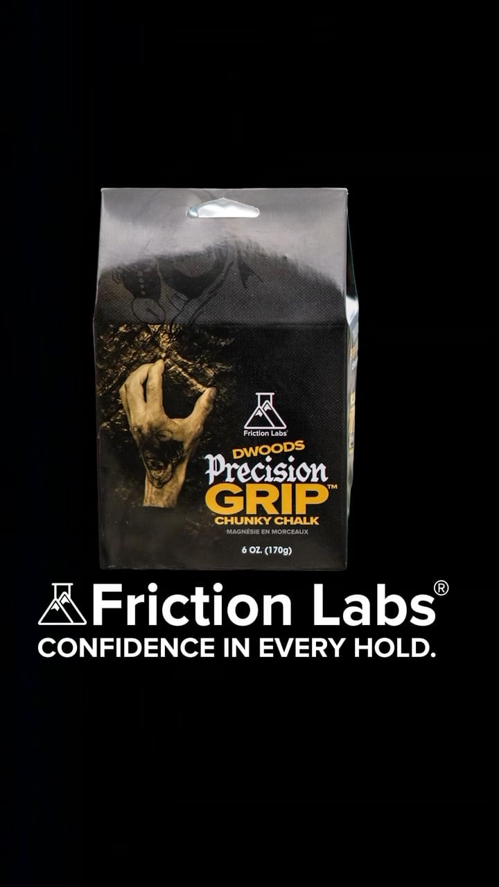 Daniel Woods with the new Precision Grip chalk from Friction Labs