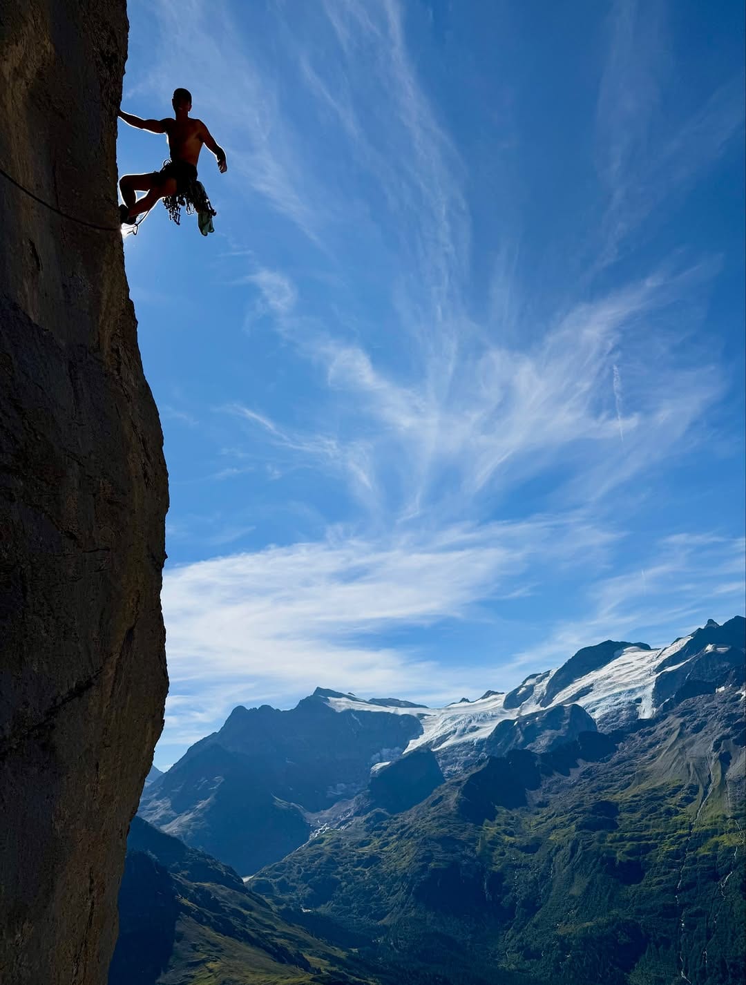 Alex Honnold and Josh McCoy on Excalibur on the Wendenstöcke in Switzerland