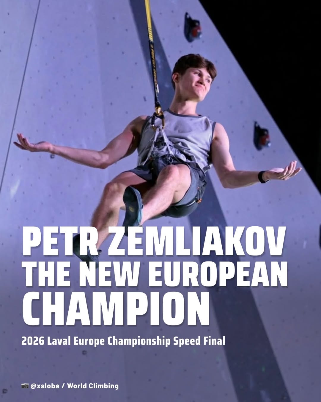 Petr Zemliakov wins the men's speed final at the European Championship in Laval