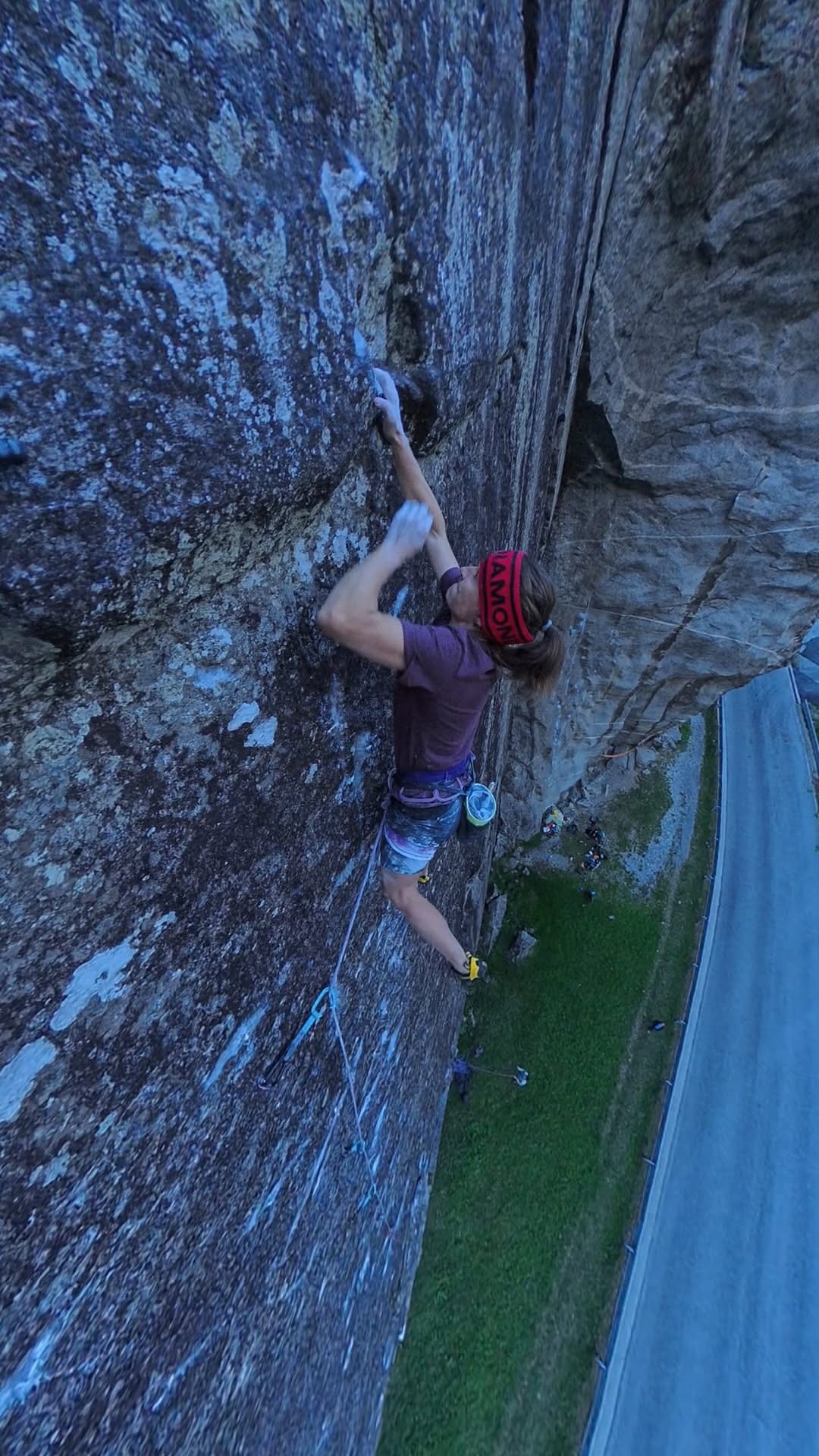 Babsi Zangerl climbing Thunder Roads