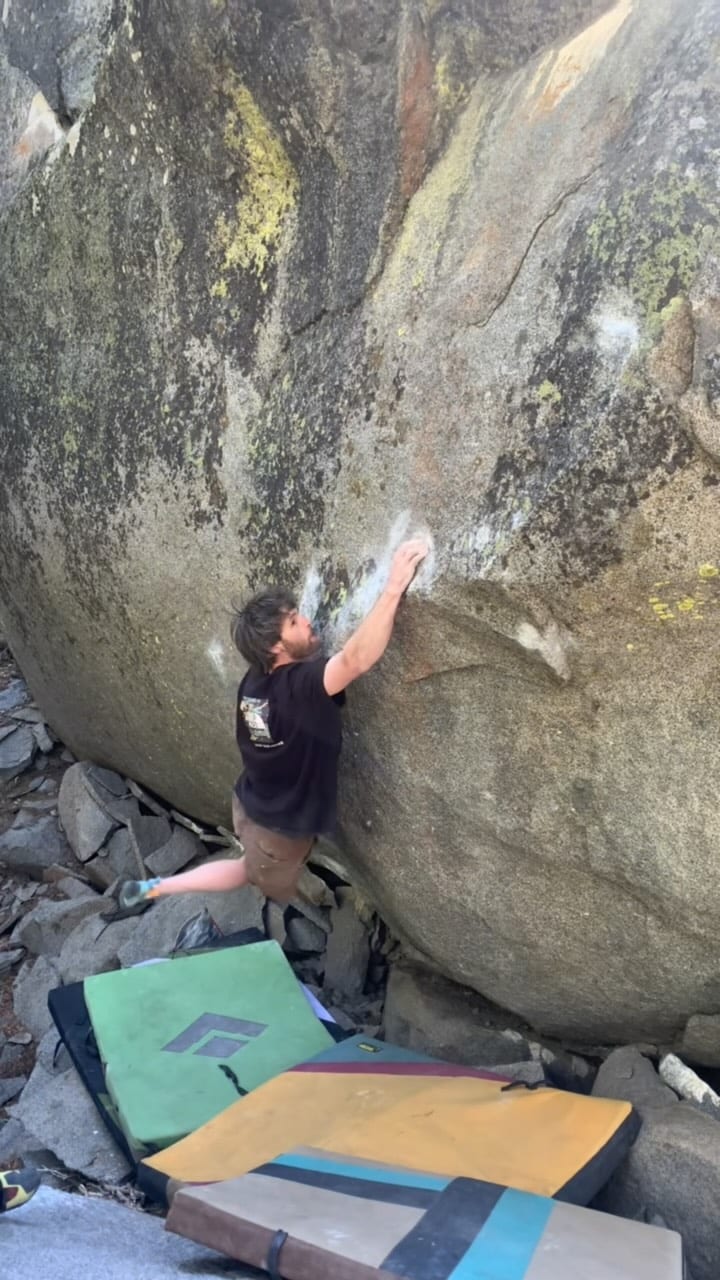 Jimmy Webb on the sit start of Pig Skin Sit